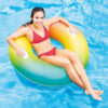 Intex 58202EU - Ciambellone Gonfiabile Mare con Maniglie Assortiti, Vinile, Multicolore, 122 cm