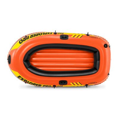Intex 58356NP - Canotto Gonfiabile Explorer Pro 200, PVC, Arancione, 196x102x33 cm