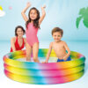 Intex 58439NP - Piscina Gonfiabile Arcobaleno, Vinile, Multicolore, 147x33 cm