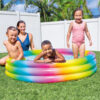 Intex 58439NP - Piscina Gonfiabile Arcobaleno, Vinile, Multicolore, 147x33 cm