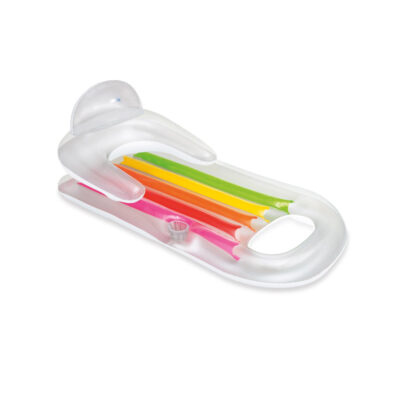 Intex 58802EU - Poltrona Gonfiabile Mare Abbronzante, Vinile, Multicolore,160x85 cm