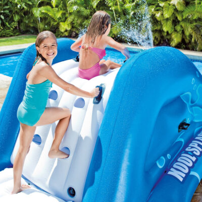 Intex 58849NP - Scivolo Gonfiabile Kool Splash, Vinile, Multicolore, 333x206x117 cm