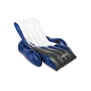 Intex 58868EU - Chaise Longue Gonfiabile Mare Sport, Vinile, Multicolore, 180x135 cm