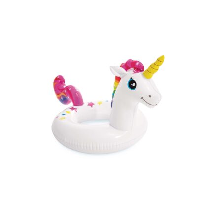 Intex 59221NP - Salvagente Gonfiabile Mare Animali Assortiti, 1 pezzo, Vinile, Multicolore, Dinosauro 81x58 cm, Lama 85x58 cm, Unicorno 107x58 cm