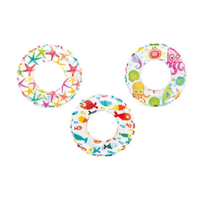 Intex 59230NP - Salvagente Gonfiabile Mare Fantasia  Assortiti, Vinile, Multicolore, 51 cm