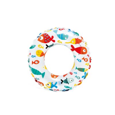 Intex 59241NP - Salvagente Gonfiabile Mare Fantasia Assortiti, Vinile, Multicolore, 61 cm