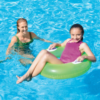 Intex 59258NP - Salvagente Gonfiabile Mare con Manici Assortiti, Vinile, Multicolore, 76 cm