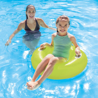 Intex 59258NP - Salvagente Gonfiabile Mare con Manici Assortiti, Vinile, Multicolore, 76 cm