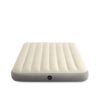 Intex 64102 - Materasso Gonfiabile Piazza e Mezza Dura-Beam Single-High, PVC, Crema, 137x191x25 cm