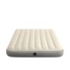 Intex 64103 - Materasso Gonfiabile Matrimoniale Dura-Beam Single-High, PVC, Crema, 152x203x25 cm