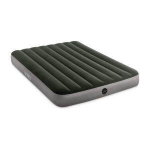 Intex 64108 - Materasso Gonfiabile Prestige Downy Piazza e Mezza, PVC, Verde Scuro, 137x191x25 cm