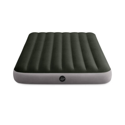 Intex 64108 - Materasso Gonfiabile Prestige Downy Piazza e Mezza, PVC, Verde Scuro, 137x191x25 cm
