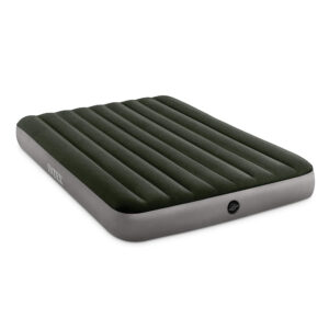 Intex 64109 - Materasso Gonfiabile Dura-Beam Prestige Downy Matrimoniale, PVC, Verde Scuro, 152x203x25 cm