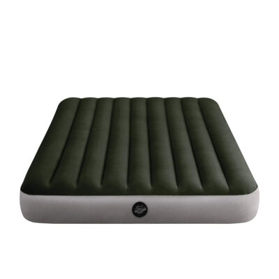 Intex 64109 - Materasso Gonfiabile Dura-Beam Prestige Downy Matrimoniale, PVC, Verde Scuro, 152x203x25 cm