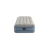 Intex 64116ND - Materasso Gonfiabile Dura-Beam Pillow Rest Mid-Rise Singolo, con Pompa Elettrica Incorporata, PVC, Grigio, 99x191x30 cm