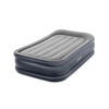Intex 64132ND - Materasso Gonfiabile Dura-Beam Pillow Rest Deluxe Singolo, Bicolore, con Pompa Elettrica Incorporata, PVC, Grigio, 99x191x42 cm