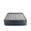 Intex 64136ND - Materasso Gonfiabile Dura-Beam Pillow Rest Deluxe Matrimoniale, Bicolore, con Pompa Elettrica Incorporata, PVC, Grigio, 152x203x42 cm