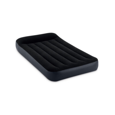 Intex 64141 - Materasso Gonfiabile Dura-Beam Pillow Rest Classic Singolo, PVC, Nero, 99x191x25 cm