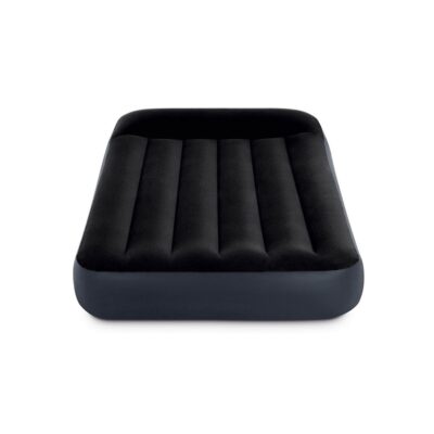 Intex 64141 - Materasso Gonfiabile Dura-Beam Pillow Rest Classic Singolo, PVC, Nero, 99x191x25 cm