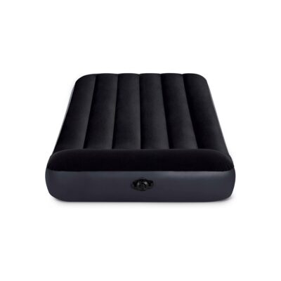 Intex 64141 - Materasso Gonfiabile Dura-Beam Pillow Rest Classic Singolo, PVC, Nero, 99x191x25 cm