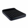 Intex 64148ND - Materasso Gonfiabile Dura-Beam Pillow Rest Piazza e Mezza, con Pompa Elettrica Incorporata, PVC, Nero, 137x191x25 cm