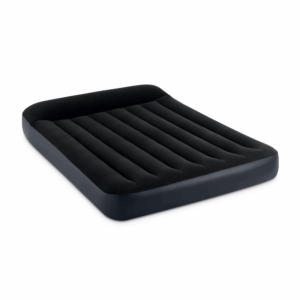 Intex 64142 - Materasso Gonfiabile Dura-Beam Pillow Rest Classic Piazza e Mezza, PVC, Nero, 137x191x25 cm