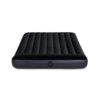 Intex 64143 - Materasso Gonfiabile Dura-Beam Pillow Rest Classic Matrimoniale, PVC, Nero, 152x203x25 cm
