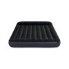 Intex 64150ND - Materasso Gonfiabile Dura-Beam Pillow Rest Matrimoniale con Pompa Elettrica Incorporata, PVC, Nero, 152x203x25 cm