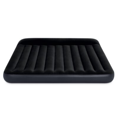 Intex 64144 - Materasso Gonfiabile Dura-Beam Pillow Rest Classic Matrimoniale King, PVC, Nero, 183x203x25 cm