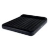 Intex 64144 - Materasso Gonfiabile Dura-Beam Pillow Rest Classic Matrimoniale King, PVC, Nero, 183x203x25 cm