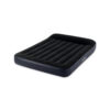 Intex 64148ND - Materasso Gonfiabile Dura-Beam Pillow Rest Piazza e Mezza, con Pompa Elettrica Incorporata, PVC, Nero, 137x191x25 cm