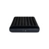 Intex 64148ND - Materasso Gonfiabile Dura-Beam Pillow Rest Piazza e Mezza, con Pompa Elettrica Incorporata, PVC, Nero, 137x191x25 cm