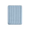 Intex 64159 - Materasso Gonfiabile Dura-Beam Mid-Rise Comfort Matrimoniale, con Pompa USB, PVC, Grigio e Azzurro, 152x203x36 cm