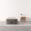 Intex 64162ND - Materasso Gonfiabile Dura-Beam Prime Comfort Singolo, con Pompa Elettrica Incorporata, PVC, Multicolore, 99x191x51 cm