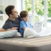Intex 64164ND - Materasso Gonfiabile Dura-Beam Prime Comfort Matrimoniale, con Pompa Elettrica Incorporata, PVC, Multicolore, 152x203x51 cm