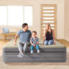 Intex 64164ND - Materasso Gonfiabile Dura-Beam Prime Comfort Matrimoniale, con Pompa Elettrica Incorporata, PVC, Multicolore, 152x203x51 cm
