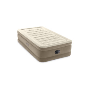 Intex 64426ND - Materasso Gonfiabile Dura-Beam Ultra Plush Singolo, con Pompa Elettrica Incorporata, PVC, Beige, 99x191x46 cm