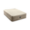 Intex 64428ND - Materasso Gonfiabile Dura-Beam Ultra Plush Matrimoniale, con Pompa Elettrica Incorporata, PVC, Beige, 152x203x46 cm