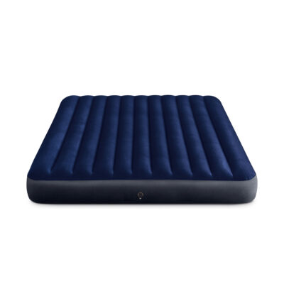 Intex 64755 - Materasso Gonfiabile Dura-Beam Classic Downy Matrimoniale, PVC, Blu, 183x203x25 cm
