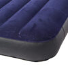 Intex 64765 - Materasso Gonfiabile Classic Downy Matrimoniale, Due Cuscini e Pompa Manuale, PVC, Blu, 152x203x25 cm