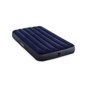 Intex 64756 - Materasso Gonfiabile Dura-Beam Classic Downy Singolo, PVC, Blu, 76x191x25 cm