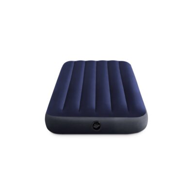 Intex 64756 - Materasso Gonfiabile Dura-Beam Classic Downy Singolo, PVC, Blu, 76x191x25 cm