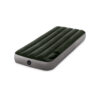 Intex 64760 - Materasso Gonfiabile Dura-Beam Downy Singolo con Pompa a Pedale, PVC, Verde, 76x191x25 cm