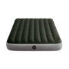 Intex 64762 - Materasso Gonfiabile Downy Piazza e Mezza con Pompa a Pedale, PVC, Verde, 137x191x25 cm