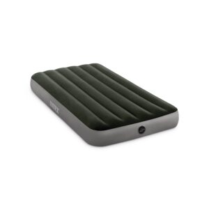 Intex 64107 - Materasso Gonfiabile Dura-Beam Prestige Downy Singolo, PVC, Verde Scuro, 99x191x25 cm