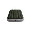 Intex 64107 - Materasso Gonfiabile Dura-Beam Prestige Downy Singolo, PVC, Verde Scuro, 99x191x25 cm