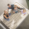 Intex 64926ND - Materasso Gonfiabile Dura-Beam PremAire II Matrimoniale, con Pompa Elettrica e USB, PVC, Multicolore, 152x203x46 cm