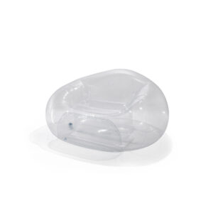 Intex 66500NP - Poltrona Gonfiabile Beanless Bag Trasparente, Vinile, Trasparente,137x127x74 cm