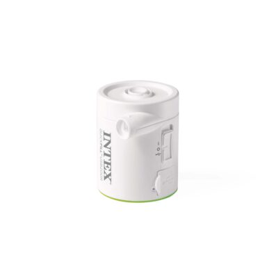 Intex 66637 - Pompa elettrica ricaricabile QuickFill USB200R per Gonfiaggio e Sgonfiaggio, Portatile, Plastica, Bianco