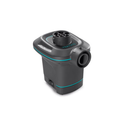 Intex 66640 - Pompa Elettrica QuickFill per Gonfiaggio e Sgonfiaggio, Uso Indoor, Plastica, Grigio